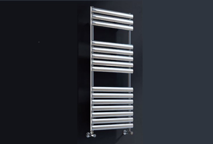 Oxford Chrome Elliptical Steel Towel Rail